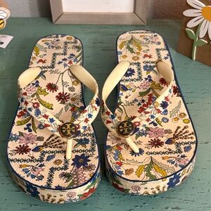 Tory Burch Multicolor Floral Sandals